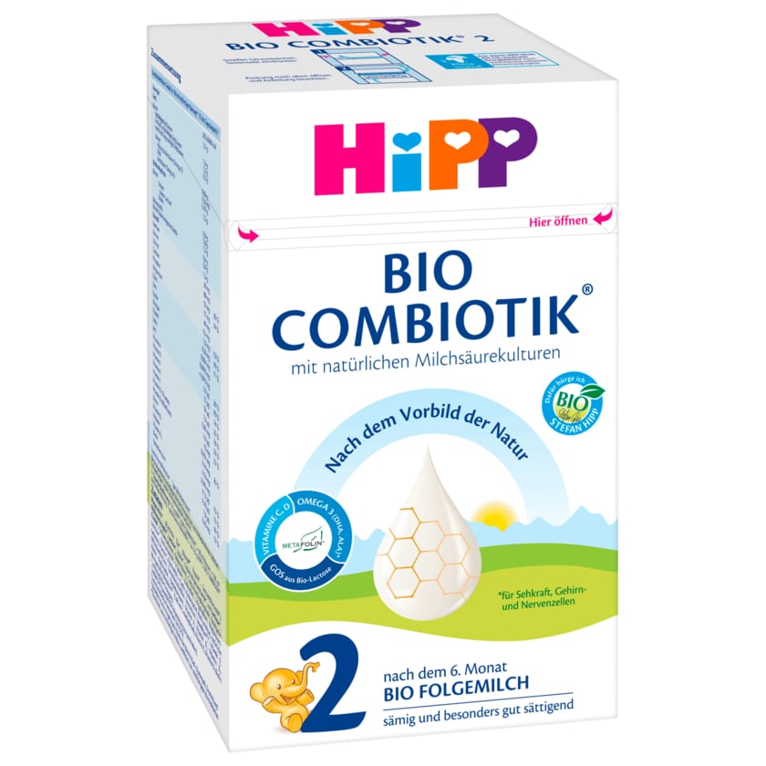 Hipp Bio Combiotik 2 nach dem 6. Monat Folgemilch 600g